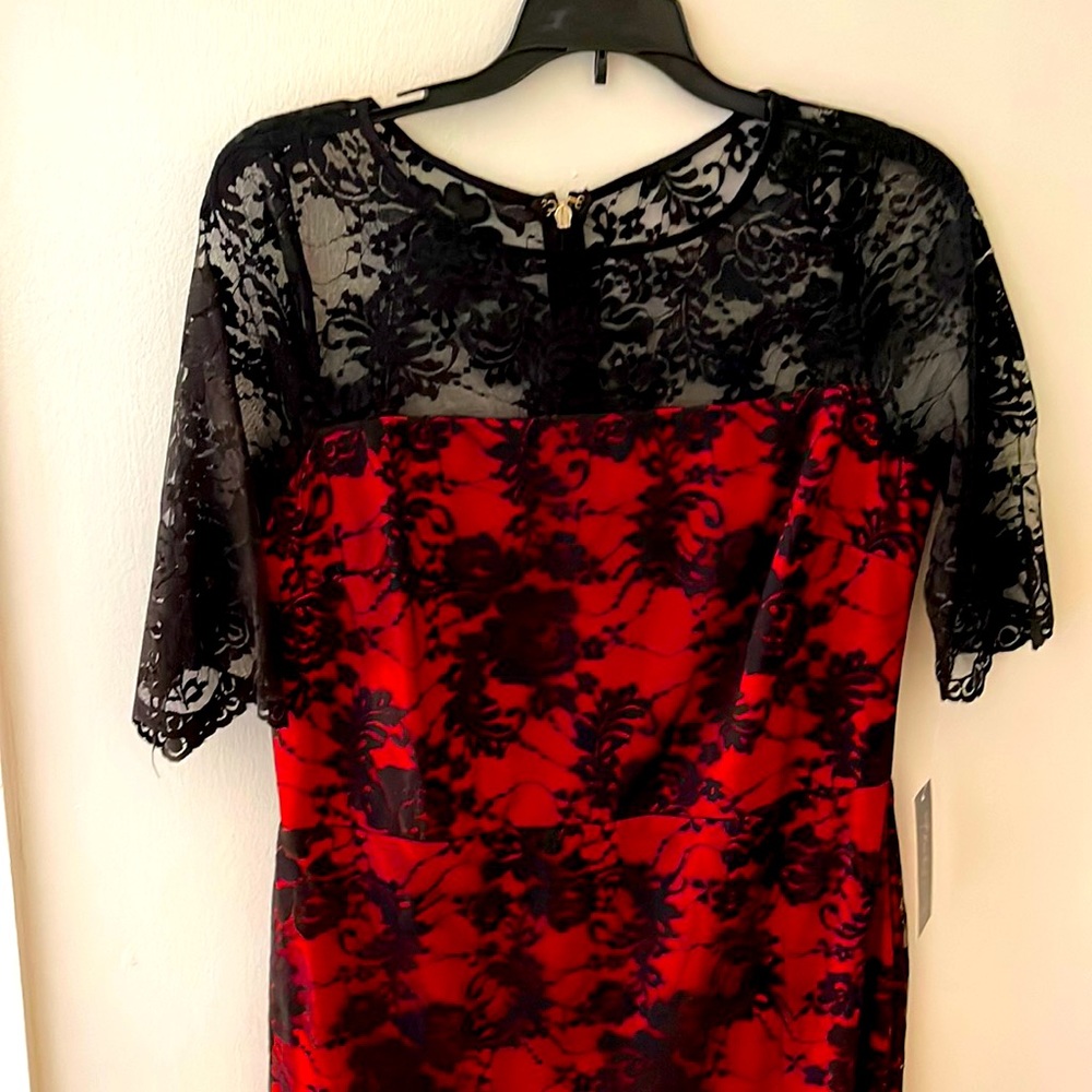 Red/Black Lace Cocktail dress